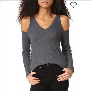 Feel The Piece Gray Crewneck Long Sleeve Tee